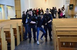 Asylum Seekers Dragged Out Of Church By Reykjavik Police
