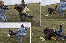 Hungarian camerawoman who kicked migrants is acquitted
