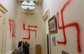 Jewish academic´s New York office vandalised with swastikas